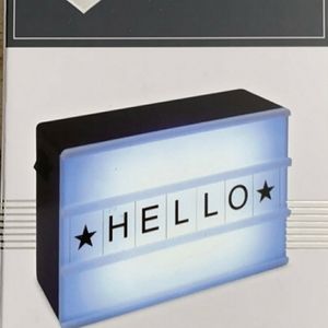 TWO Dashing light up signs